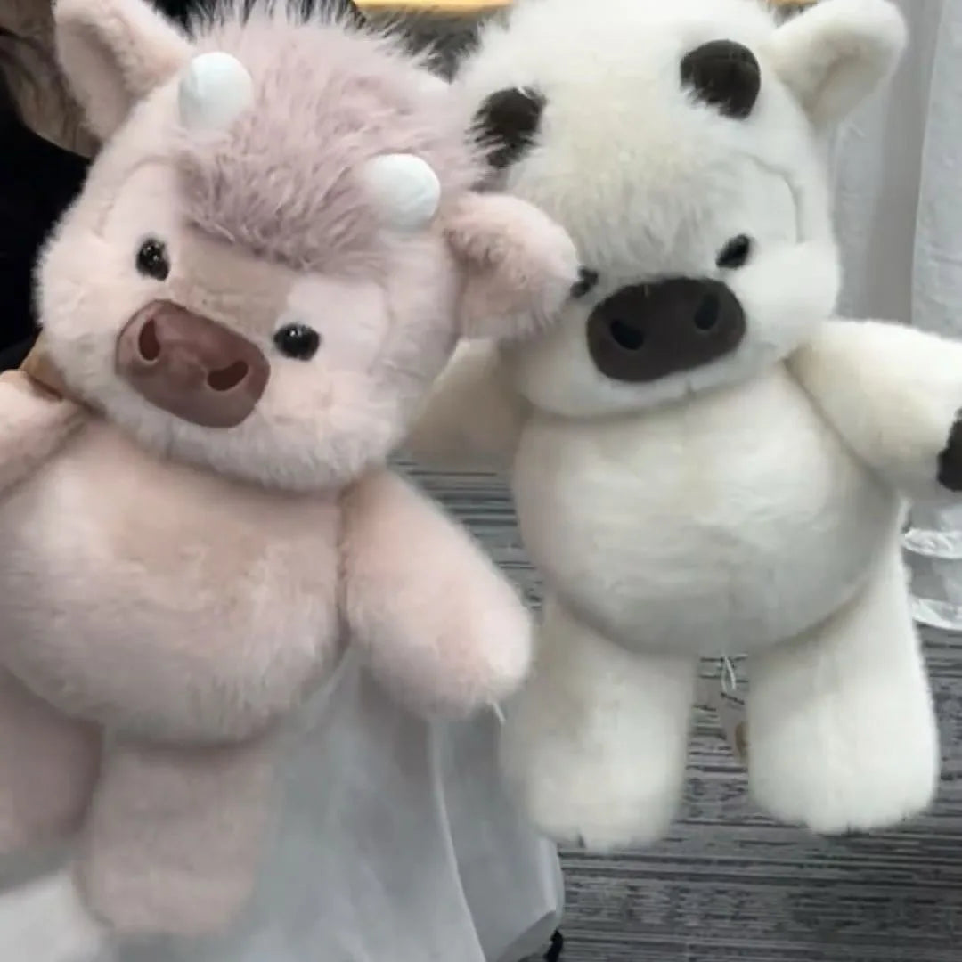 30/40cm Cute West Highland Calf Plush Toys Creative Run Fast Cartoon Soft Stuffed Animal Babys Appease Doll Pendat for Kid Gifts