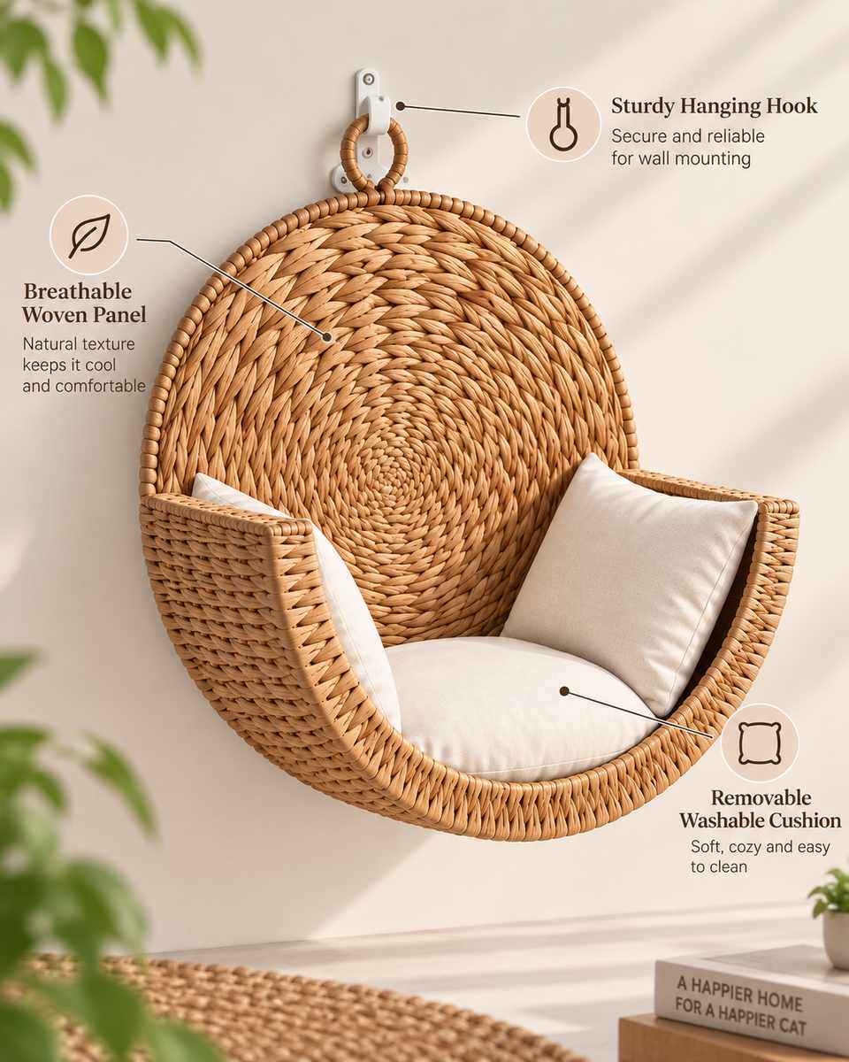 The Cozzyle Wall-Mounted Cat Bed™