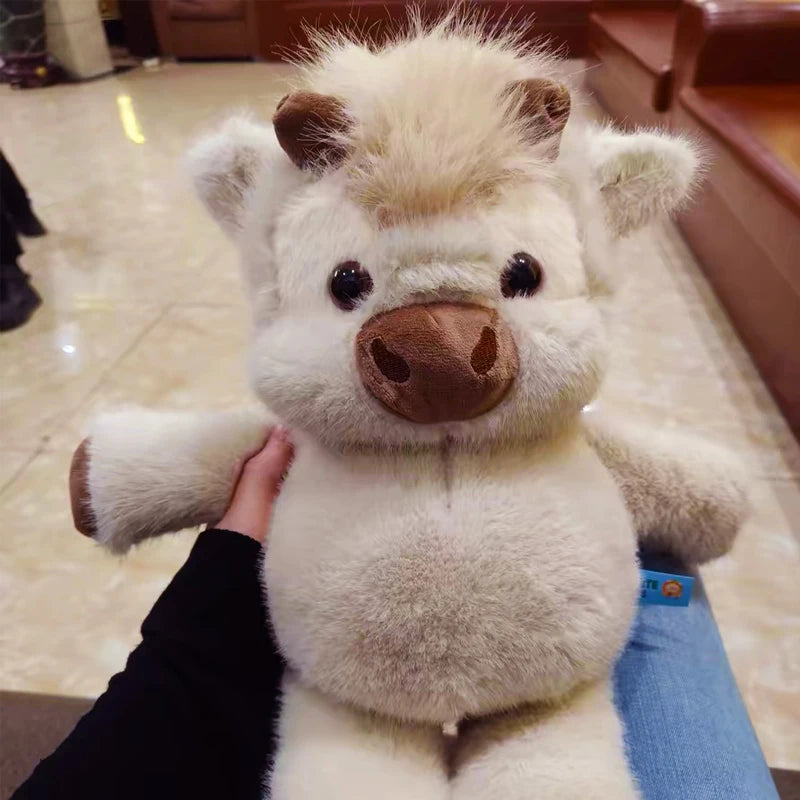 30/40cm Cute West Highland Calf Plush Toys Creative Run Fast Cartoon Soft Stuffed Animal Babys Appease Doll Pendat for Kid Gifts