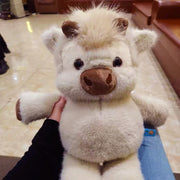 30/40cm Cute West Highland Calf Plush Toys Creative Run Fast Cartoon Soft Stuffed Animal Babys Appease Doll Pendat for Kid Gifts