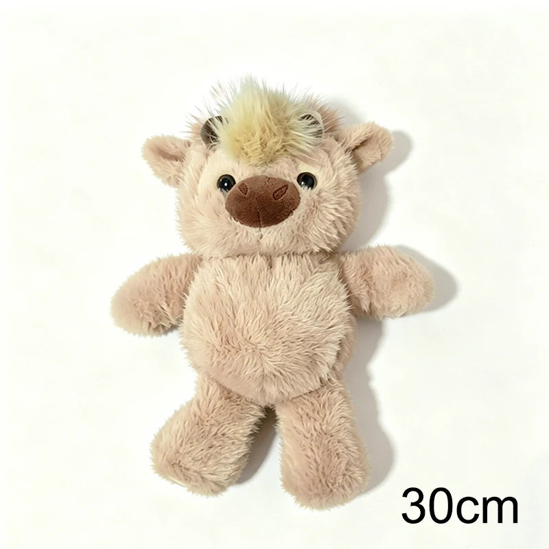 30/40cm Cute West Highland Calf Plush Toys Creative Run Fast Cartoon Soft Stuffed Animal Babys Appease Doll Pendat for Kid Gifts