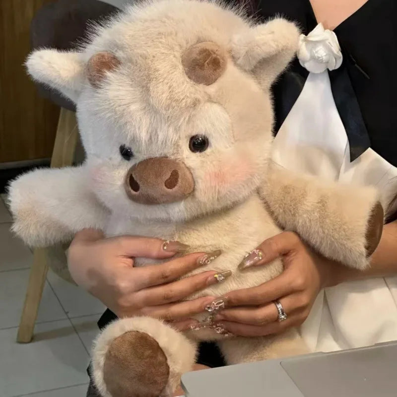 30/40cm Cute West Highland Calf Plush Toys Creative Run Fast Cartoon Soft Stuffed Animal Babys Appease Doll Pendat for Kid Gifts