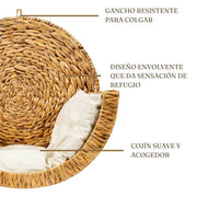 Close view of the CozyMeow woven design and soft cushion